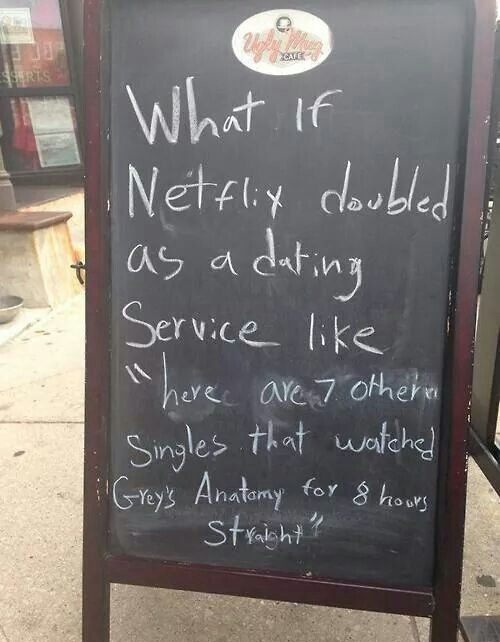 What If Ntflix Doubled As A Dating Service Like :